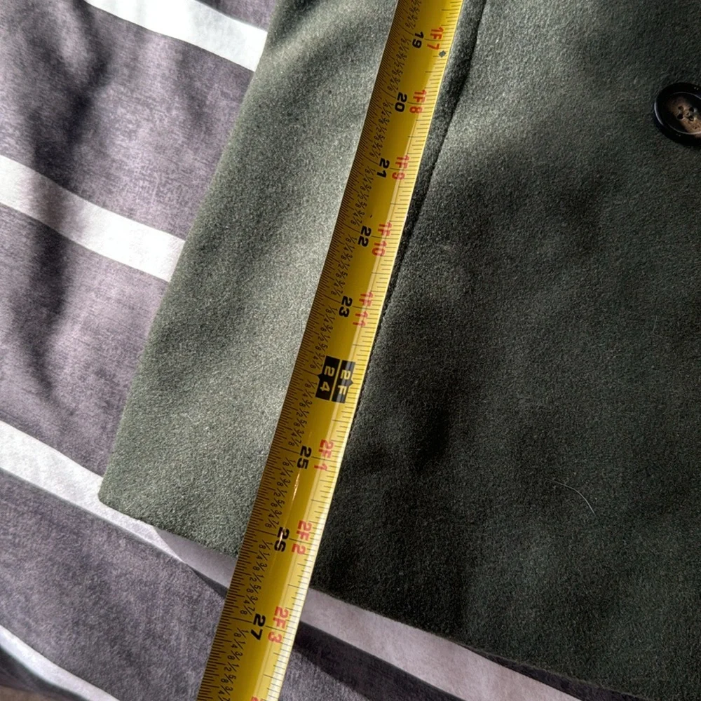 NWT Thread & Supply Hunter Green Wool Peacoat - Picture 9 of 10